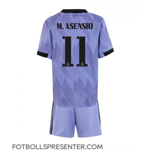 Real Madrid Marco Asensio #11 Bortatröja Barn 2022-23 Kortärmad (+ korta byxor)